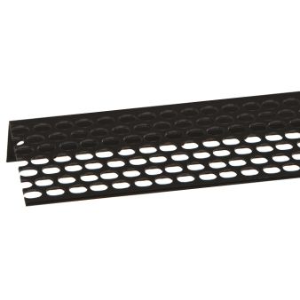 Lüftungswinkel PVC schwarz